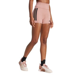 Foto 2 | Foto 2 | Mallas Cortas 1/4 Optime 3 Franjas Adidas Rosa Mujer