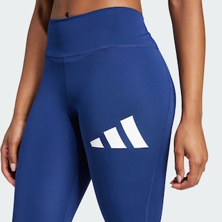 Foto 8 | Foto 8 | Mallas Largas Train Essentials Logo Grande Corte Alto Adidas Azul Mujer
