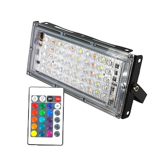 Foto 2 | Foto 2 | Reflector Led Multicolor 50w Rgb C/control Megaluz (450w) Eo Safe Imports Esi-286 Color Negro