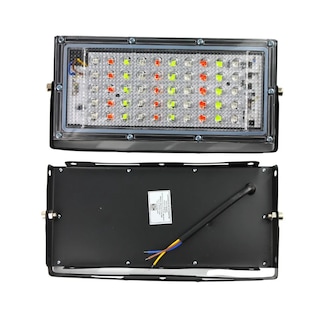Foto 3 | Foto 3 | Reflector Led Multicolor 50w Rgb C/control Megaluz (450w) Eo Safe Imports Esi-286 Color Negro