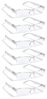 Foto 1 | Foto 1 | Gafas De Lectura Boost Eyewear Paquete De 6 Transparentes Con Medio Borde 2 50 - Venta Internacional.