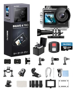 Foto 1 | Foto 1 | Cámara De Acción Akaso Brave 4 Pro 4k30 De 20 Mp, Resistente Al Agua, 131 Pies - Venta Internacional.