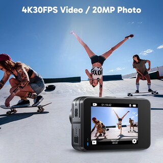 Foto 2 | Foto 2 | Cámara De Acción Akaso Brave 7 Le 4k 30 Fps 20 Mp Resistente Al Agua 40 M - Venta Internacional.
