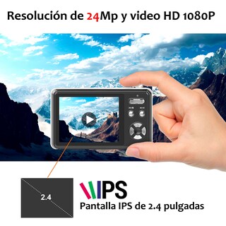 Foto 4 | Foto 4 | Cámara Digital Vak Af 24mp Video 1080p Pantalla Ips 32gb