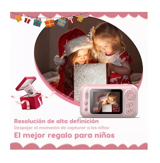 Foto 6 | Foto 6 | Cámara Fotográfica Mini Digital Infantil Belug color Rosa