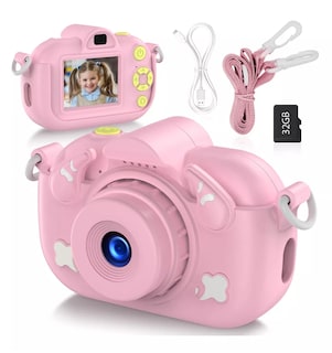 Foto 3 | Foto 3 | Cámara Digital De Fotos Video 1080p Hd + Tarjeta 32gb Rosada