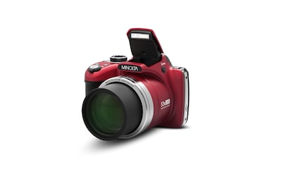 Foto 1 | Foto 1 | Cámara Digital Minolta Pro Shot 16mp 53x Zoom 1080p Hd Roja - Venta Internacional.