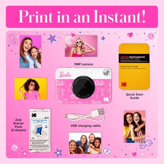 Foto 3 | Foto 3 | Cámara Digital Kodak Printomatic Barbie De 5 Mp Con Fotografía De 2 X 3 Pulgadas - Venta Internacional.