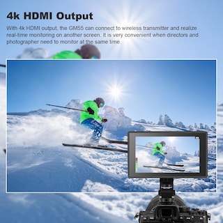Foto 3 | Foto 3 | Monitor De Campo Con Cámara Godox Gm55, 5.5 Pulgadas, 4k, Hdmi, 410 Nit - Venta Internacional.