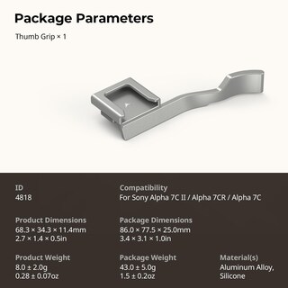 Foto 7 | Foto 7 | Empuñadura Smallrig Para Sony Alpha 7c Ii/alpha 7cr/alpha 7 - Venta Internacional.