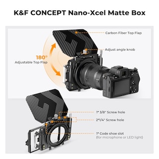 Foto 2 | Foto 2 | Matte Box K&f Concept Mini Con Bandera Superior De Fibra De Carbono - Venta Internacional.