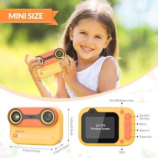 Foto 5 | Foto 5 | Cámara Digital Impermeable Mafiti Kids De 48 Mp 1080p Con Tarjeta De 32 Gb - Venta Internacional.