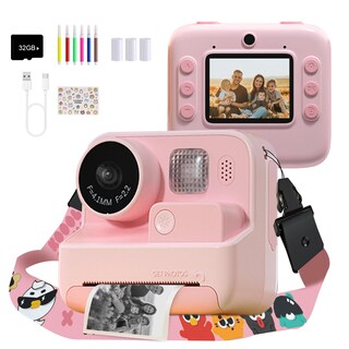 Foto 1 | Foto 1 | Cámara Infantil Mafiti Instant Print 48mp Selfie 1080p Video Rosa - Venta Internacional.