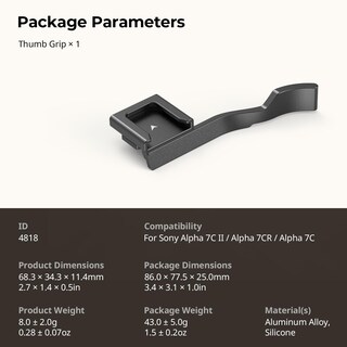 Foto 7 | Foto 7 | Empuñadura Smallrig Para Sony Alpha 7c Ii/alpha 7cr/alpha 7c - Venta Internacional.
