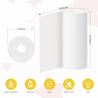 Foto 2 | Foto 2 | Papel De Impresión De Repuesto Mafiti, 10 Rollos, Para Cámara Instantánea Para Niños - Venta Internacional.