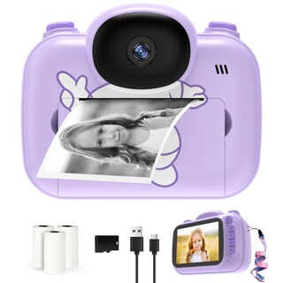 Foto 1 | Foto 1 | Cámara De Impresión Instantánea Ujoyfeel Kids Purple Con Pantalla De 3.5 Pulgadas - Venta Internacional.