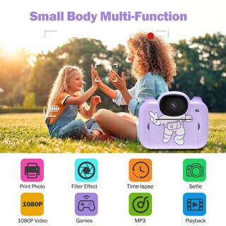 Foto 3 | Foto 3 | Cámara De Impresión Instantánea Ujoyfeel Kids Purple Con Pantalla De 3.5 Pulgadas - Venta Internacional.