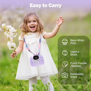 Foto 5 | Foto 5 | Cámara De Impresión Instantánea Ujoyfeel Kids Purple Con Pantalla De 3.5 Pulgadas - Venta Internacional.