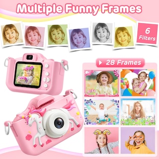 Foto 4 | Foto 4 | Cámara Para Niños Hometall Upgrade 1080p Hd Selfie Con Tarjeta Sd De 32 Gb - Venta Internacional.