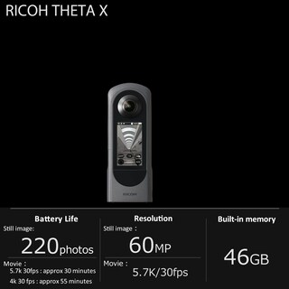 Foto 2 | Foto 2 | Cámara De 360° Ricoh Theta X 11k Vídeo De Alta Resolución De 60 Mp Y 5 7 K - Venta Internacional.