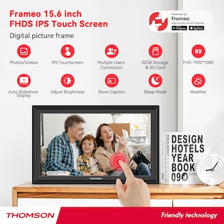 Foto 2 | Foto 2 | Marco De Fotos Digital Thomson Frameo 15.6'' Wifi 32gb - Venta Internacional.
