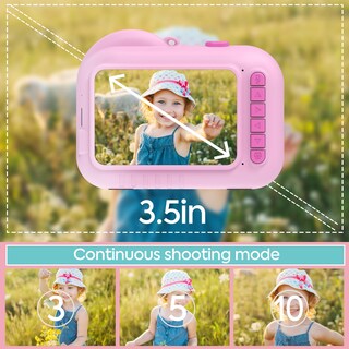Foto 2 | Foto 2 | Cámara Infantil De Impresión Instantánea Yosatoo Kc8 De 3.5 Pulgadas Con 3 Rollos De Papel - Venta Internacional.
