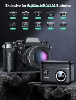 Foto 3 | Foto 3 | Cargador De Batería Para Cámara Llano Np-w126s 18w Fast Dual Usb C - Venta Internacional.