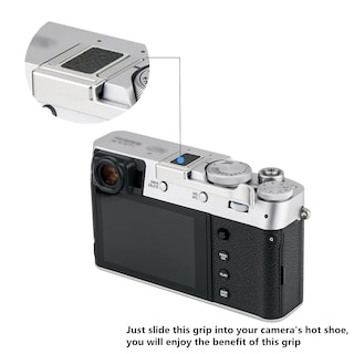 Foto 6 | Foto 6 | Empuñadura Metálica Jjc Deluxe Con El Pulgar Hacia Arriba Para Fujifilm X100vi Color Plateado - Venta Internacional.