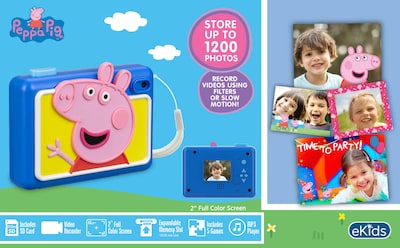 Foto 3 | Foto 3 | Cámara Digital Ekids Peppa Pig Con Tarjeta Sd Para Niños De Más De 3 Años - Venta Internacional.