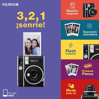Foto 3 | Foto 3 | Cámara Fujifilm Instax Mini 40 color Negro