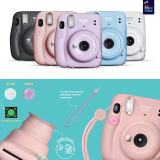 Foto 2 | Foto 2 | Cámara Fujifilm Instax Mini 11 Azul Cielo Con Funda Y Película - Venta Internacional.