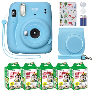 Foto 1 | Foto 1 | Cámara Fujifilm Instax Mini 11 Azul Cielo Con Estuche Y Paquete De Películas - Venta Internacional.