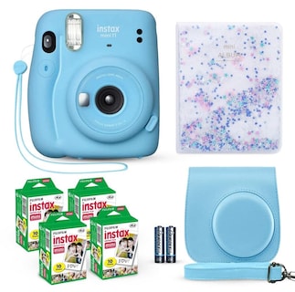 Foto 1 | Foto 1 | Cámara Instantánea Fujifilm Instax Mini 11 Azul Cielo Con Película De 40 Años - Venta Internacional.