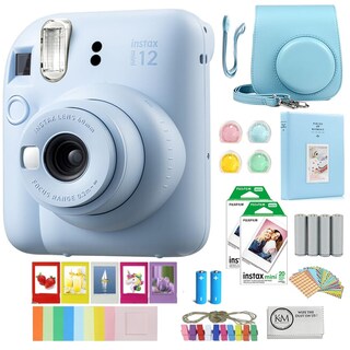 Foto 1 | Foto 1 | Cámara De Película Instantánea Fujifilm Instax Mini 12 Azul Pastel - Venta Internacional.