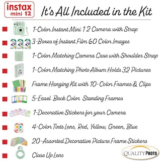 Foto 3 | Foto 3 | Cámara Instantánea Fujifilm Instax Mini 12 Con Funda Y 60 Películas - Venta Internacional.