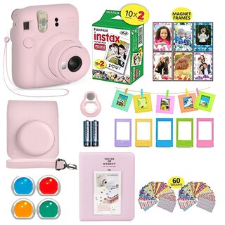 Foto 1 | Foto 1 | Cámara Fujifilm Instax Mini 12 Rosa Con 20 Hojas De Película + Acc - Venta Internacional.