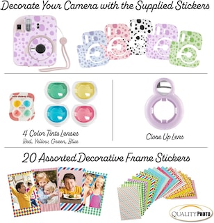 Foto 6 | Foto 6 | Cámara Instantánea Fujifilm Instax Mini 12 Lilac Purple Con Accesorio - Venta Internacional.