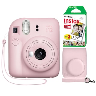 Foto 1 | Foto 1 | Cámara Instantánea Fujifilm Instax Mini 12 Blossom Pink + Funda - Venta Internacional.