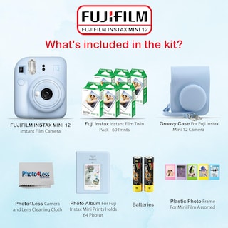 Foto 2 | Foto 2 | Cámara Fujifilm Instax Mini 12 Con Película, 60 Hojas Y Accesorios - Venta Internacional.