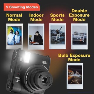 Foto 5 | Foto 5 | Cámara De Cine Fujifilm Instax Mini 99 Negra Con Película De 20 Hojas - Venta Internacional.