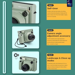 Foto 4 | Foto 4 | Cámara Instantánea Fujifilm Instax Wide 400 Green +bundle - Venta Internacional.