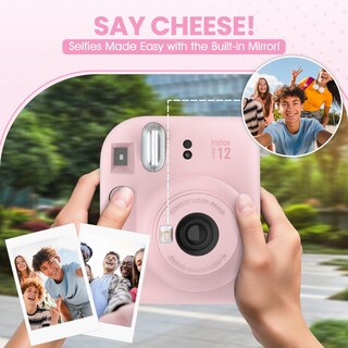 Foto 3 | Foto 3 | Cámara Instantánea Fujifilm Instax Mini 12 Blossom Pink + Bundle - Venta Internacional