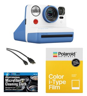 Foto 1 | Foto 1 | Cámara De Película Instantánea Polaroid Now Blue Con Película Y Tela - Venta Internacional.