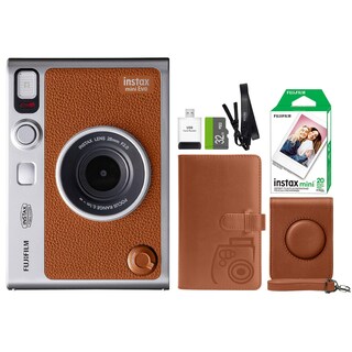 Foto 1 | Foto 1 | Cámara Fujifilm Instax Mini Evo Hybrid Brown Con Película Y Cámara - Venta Internacional.