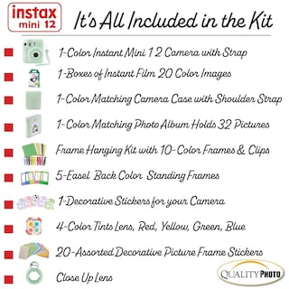 Foto 3 | Foto 3 | Cámara Instantánea Fujifilm Instax Mini 12 Con Funda Y 20 Películas - Venta Internacional.