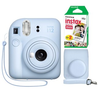 Foto 1 | Foto 1 | Cámara Instantánea Fujifilm Instax Mini 12 Con Funda Y Película, Color Azul Pastel - Venta Internacional.