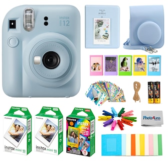 Foto 1 | Foto 1 | Cámara De Película Instantánea Fujifilm Instax Mini 12 Azul Pastel - Venta Internacional.