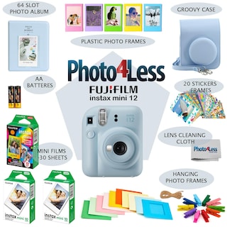 Foto 3 | Foto 3 | Cámara De Película Instantánea Fujifilm Instax Mini 12 Azul Pastel - Venta Internacional.