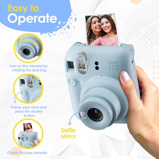 Foto 2 | Foto 2 | Cámara Fujifilm Instax Mini 12 Con Película, 60 Hojas Y Accesorios - Venta Internacional.
