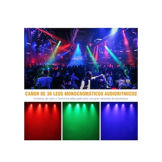 Foto 3 | Foto 3 | Cañón De Leds Para Audio Rítmico 36x1 Multicolor